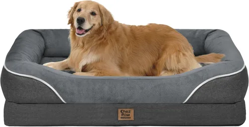 Miniatura 28 de Cama ortopédica grande lavable para perros, sofá XL para perros, cama de cuatro lados para perros, impermeable, antideslizante, para perros de gran