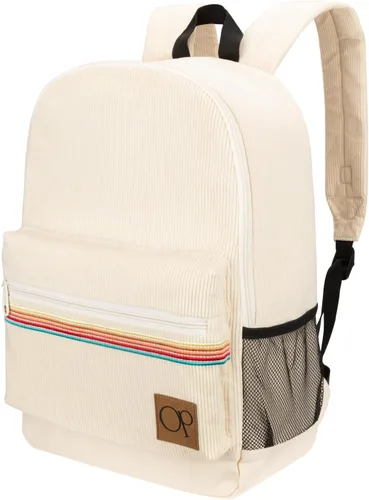 Ocean Pacific OG - Mochila de pana para viajes, deportes, playa, trabajo, mochila casual para hombres y mujeres, se adapta a portátiles de 15.6