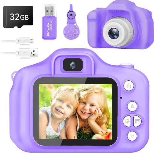Miniatura 8 de Cámara para Niños y Niñas, Cámara Digital GPOSY para Niños, Cámara para Niños Pequeños Regalos de Juguete de Navidad y Cumpleaños para Niños de 3 4
