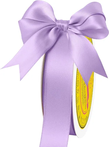 Miniatura 103 de Cinta de satén blanca antigua de doble cara de 1-1/2 pulgadas x 50 yardas, cinta de poliéster para envolver regalos, día de San Valentín, bodas
