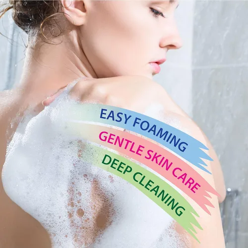 Miniatura 5 de Dead Sea Collection Gel de baño Almond Vanilla para mujeres y hombres, con minerales puros del mar muerto y aceite de almendras dulces, limpia e