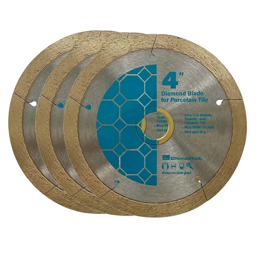 Miniatura 11 de Hojas de sierra de diamante de 7" para azulejos de porcelana, cerámica y azulejos de piedra, eje de 5/8" Hoja de azulejos de porcelana