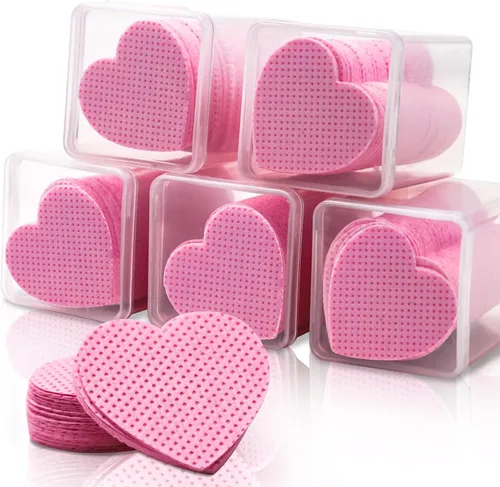 1000 Piezas Toallitas para Uñas Sin Pelusa Toallitas de Pegamento para Extensiones de Pestañas Tela No Tejida Pegamento para Pestañas Suministros