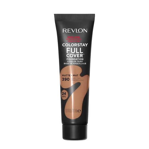Miniatura 9 de Base líquida de Revlon ColorStay de cobertura completa de larga duración con acabado mate, maquillaje facial ligero resistente al calor y al sudor