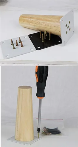 Miniatura 3 de Solid Wood Oak Furniture Legs,Sofa Legs,Coffee Table Legs,Cupboard Feet,Tapered Replacement Legs for TV Cabinets,Dressing Tables,Bookcase,Bench,with