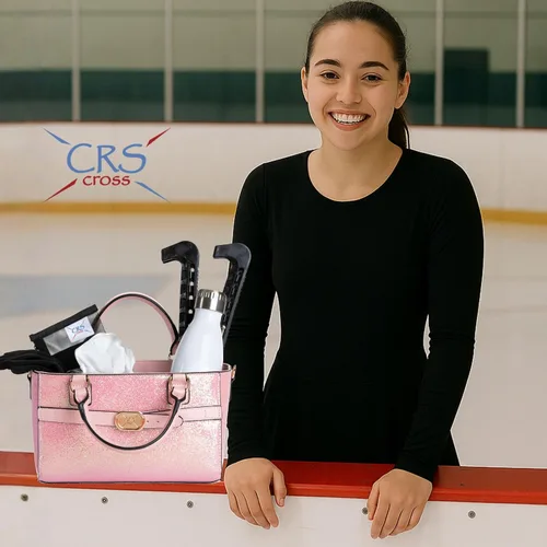 Miniatura 112 de CRS Cross Rink Side Tote. Ice Skating Accessory Bag-Figure Skating, Roller, Inline Skaters, Dance, Cheer.Organizes Guards Water Bottle Phone