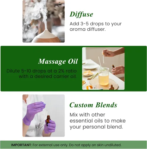 Miniatura 4 de Handcraft Blends - Aceite esencial de árbol de té 100 % puro y natural, aceite de alta calidad para difusor y aromaterapia, 0.33 onzas líquidas