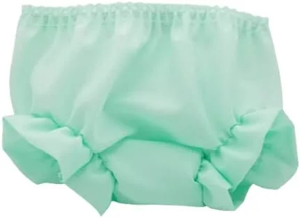 Miniatura 5 de I.C. Collections - Funda para pañales de doble asiento con ribete de volantes