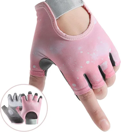 Miniatura 3 de 2 guantes de levantamiento de pesas para hombres y mujeres, protección completa de la palma y transpirables, guantes de entrenamiento para gimnasio