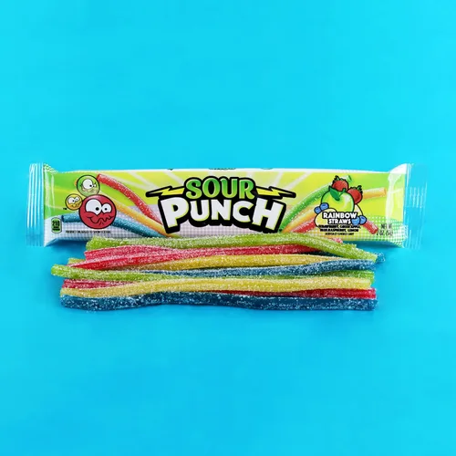 Miniatura 4 de Sour Punch Pajitas ácidas arcoíris, 2 onzas (paquete de 24)