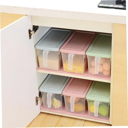 Miniatura 2 de UPKOCH Contenedores de almacenamiento de cocina Tapas Contenedores de refrigerador Caja de plástico Pp Material Almacenamiento fresco Organiza tus