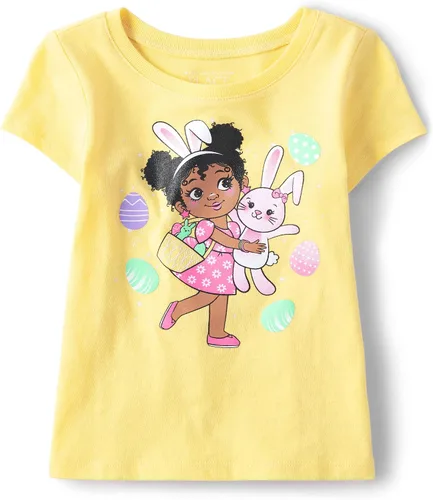 Miniatura 8 de The Children's Place Baby Girls' and Toddler All Holidays,Birthdays Short Sleeve Graphic T-Shirts