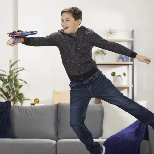 Miniatura 12 de Marvel Spider-Man Web Shots Spiderbolt NERF - Juguete lanzador motorizado, dispara dardos, 3 dardos, niños de 5+ años (exclusivo de Amazon)