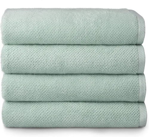 Miniatura 8 de Welhome Franklin - Juego de 6 toallas 100% de algodón con textura, 600 GSM, suaves y lujosas, 2 toallas de baño, 2 toallas de mano, 2 paños