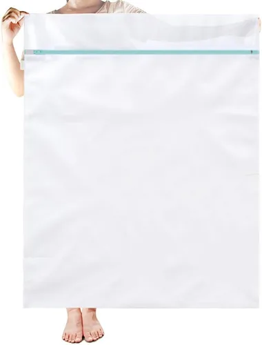 OTraki Bolsa de lavado de malla grande 43 x 35 pulg XL Bolsa de lavandería Red protectora para lavadora Bolsa grande para lavadora para viajes,
