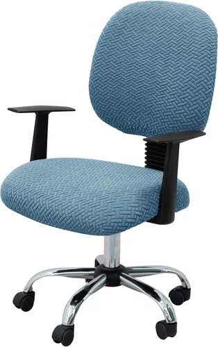 Miniatura 10 de MIFXIN - Fundas elásticas para silla de oficina de Jacquard, 2 piezas para sillas de escritorio o de la computadora, protector universal