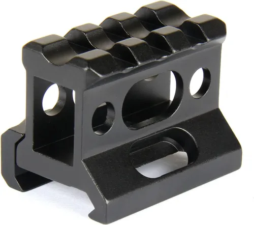 Miniatura 3 de TACFUN Top plano 1" ver a través de riel elevador montaje 3 ranuras Picatinny Weaver