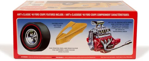 Miniatura 3 de Skill 3 Model Kit 1940 Ford Coupe Coca-Cola Escala 1/25 Modelo por AMT