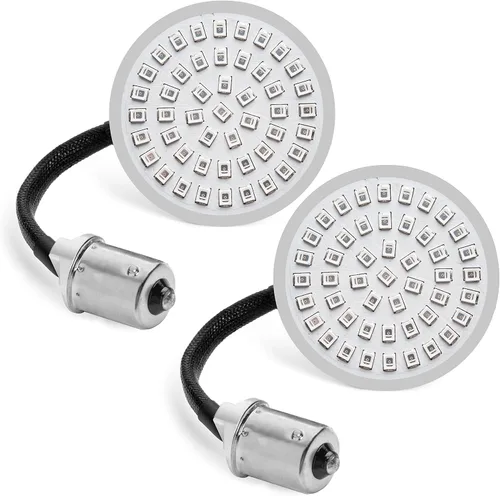 Rogue Rider Industries Sigz White Label - Señales direccionales LED traseras rojas (1156) compatibles con motocicletas Harley Davidson Sportster