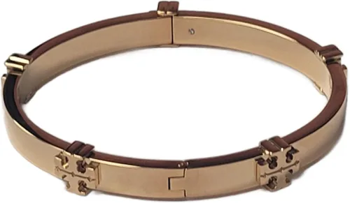 Tory Burch 145434 Tory - Pulsera para mujer con logotipo clásico en tono dorado, Sin gemas.