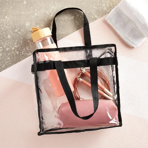 Miniatura 3 de Juvale Clear Stadium Approved Bags - 12x6x12 Large Transparent Tote Bags with Zippers and Handles