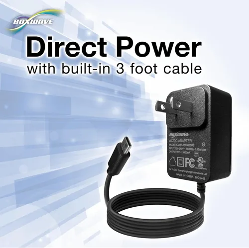 Miniatura 3 de BoxWave Cargador compatible con Sony Alpha a6700 - Cargador de pared directo (15 W), carga rápida tu dispositivo con cable integrado de 3 pies