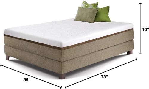 Miniatura 3 de Live and Sleep Colchón ultra de espuma viscoelástica de gel de 10 pulgadas en una caja, equilibrio medio, cama fresca en una caja, certificado