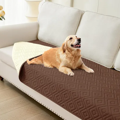 Miniatura 115 de hyha Manta impermeable para perro, manta suave para cama de perro, manta para mascotas, funda de sofá impermeable lavable para perros, fundas Gris