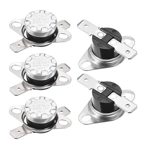 Miniatura 11 de uxcell KSD301 Termostato 32.0 °F/32 ° F 10 A Normalmente Cerrado N.C Ajuste Snap Disc Interruptor de temperatura para microondas, horno, cafeteras 2