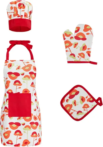 Delantales de cocina Red-2