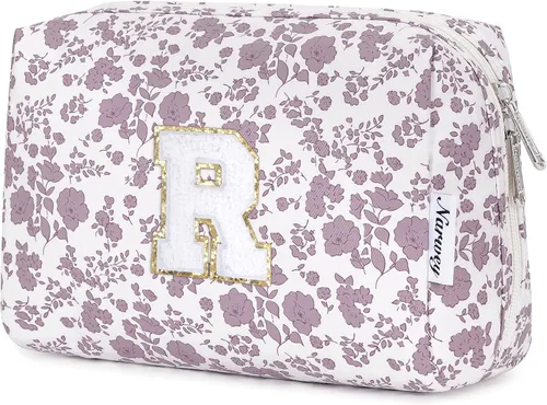 Miniatura 147 de Narwey Bolsa de maquillaje con inicial, regalos de graduación para adolescentes, niñas, niños y adolescentes, cosas de moda de 6 a 18 años, bolsa