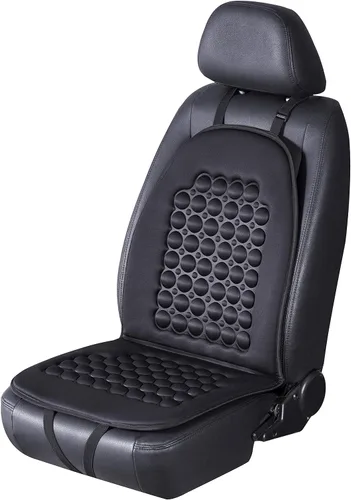FREMONT AUTO Funda de asiento de automóvil transpirable, fabricada con poliéster de alta calidad y cojín de burbujas con imán de masaje, ajustable