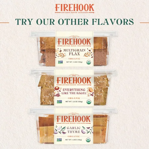 Miniatura 6 de Galletas horneadas Firehook, galletas de romero y sal marina, 8 onzas