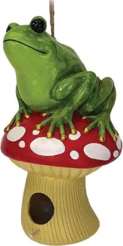 Miniatura 8 de Spoontiques - Birdhouse - Decoración de jardín - Casa decorativa para pájaros para decoración de patio y jardín - Novedad colgante para patio al