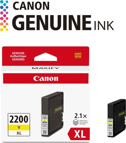 Miniatura 2 de Canon Ink Canon PGI-2200XL - Depósito de tinta amarillo auténtico, compatible con impresoras IB4120, MB5420, MB5120, IB4020, MB5020 y MB5320