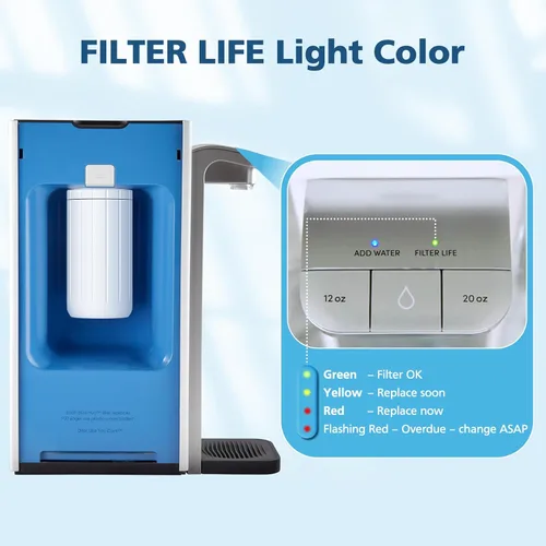 Miniatura 5 de Paquete de 2 filtros de agua de repuesto, compatible con el dispositivo de filtro de agua de encimera Brita Hub Instant Powerful, dura seis meses