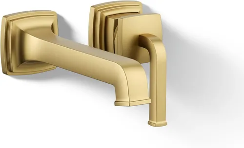 Miniatura 36 de KOHLER K-27399-4K-2MB Riff - Grifo de lavabo de baño amplio, grifos de baño de 3 agujeros con drenaje clicker, 1.0 GPM, latón moderno cepillado
