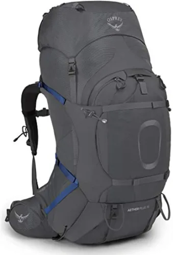 Osprey Aether Plus 70 - Mochila de mochilero para hombre, color gris, talla L/XL Eclipse Gris