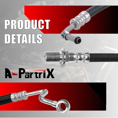 Miniatura 4 de 2x Brake Hose Pair Set - Rear Lower Brake Line Brake Hydraulic Hose Fits Mitsubishi 3000GT 1991-1999 Fits Mitsubishi Galant 1988-1988 Fits