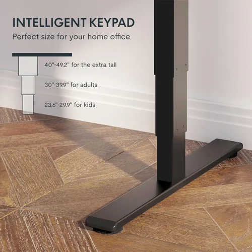 Miniatura 5 de FlexiSpot E6 Bamboo - Escritorio eléctrico de pie de 3 etapas con motor dual de 48 x 24 pulgadas, soporta 220 libras, altura ajustable con ajustes
