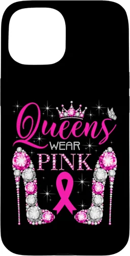 Miniatura 6 de iPhone 12 Pro Max Queens Wear Rosa Concientización del Cáncer de Mama Estuche con Cinta Rosa