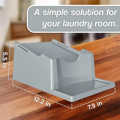 Miniatura 2 de Skywin TidyFriend - Dispensador de detergente líquido sin derrames, soporte dispensador de jabón para ropa con bandeja de goteo para organización