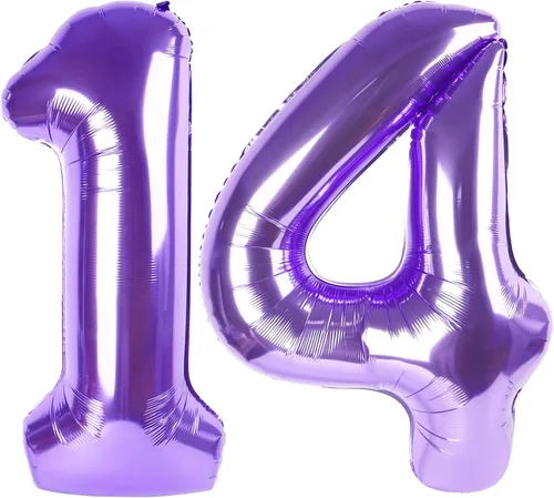 Miniatura 34 de Globos de números de 5 globos de 40 pulgadas, decoraciones de cumpleaños azules para niños y niñas, globos de números azul marino grandes