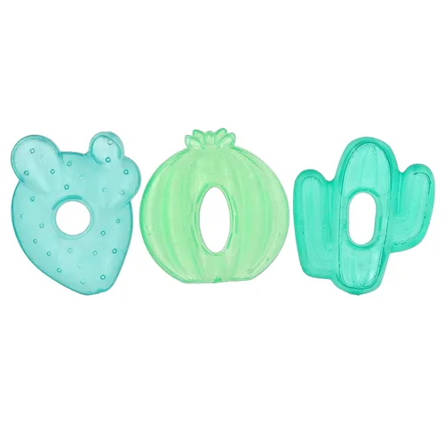 Miniatura 3 de Itzy Ritzy Mordedores rellenos de agua, enfriadores fríos con textura en ambos lados para masajear encías doloridas y dientes emergentes, se pueden