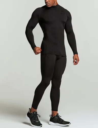Miniatura 8 de TSLA - Paquete de 1 o 3 camisetas de compresión para hombre de manga larga con SPF 50+, camiseta de entrenamiento, deportiva, de protección