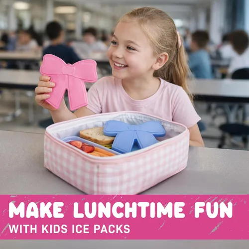 Miniatura 4 de Cool Coolers Kids Shaped Ice Packs for Lunch Boxes - Reusable Slim Ice Packs for Kids Lunch Box, Freezer Packs for Bento Boxes, Long Lasting, BPA