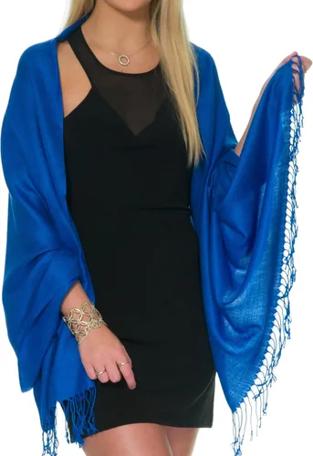 Miniatura 118 de Pashminas, chales y mantones para usar con vestidos de noche y en bodas, grandes y suaves