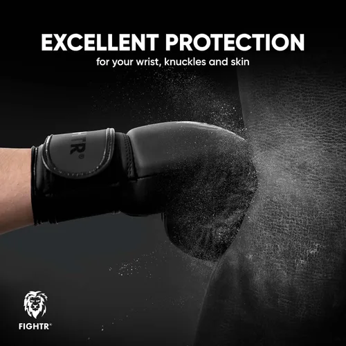 Miniatura 3 de FIGHTR® Guantes de boxeo para niños y más estabilidad Niños y niñas junior Boxeo, MMA, Muay Thai, Kickboxing y Artes Marciales 04 06 oz incl.