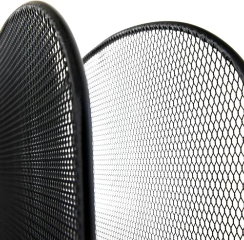 Miniatura 6 de Safco Products Onyx Mesh 8 Sort Organizador de escritorio vertical 3253BL, acabado de recubrimiento en polvo negro, construcción de malla de acero