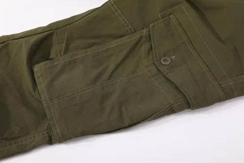 Miniatura 4 de Plaid&Plain Pantalones cargo ajustados con rodillas articuladas para hombre
